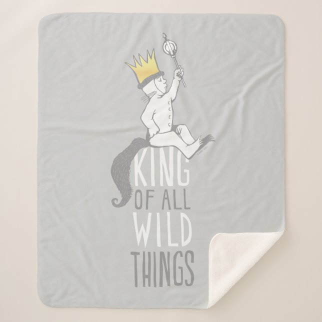 Max | The King of All Wild Things Sherpa Blanket (Front)