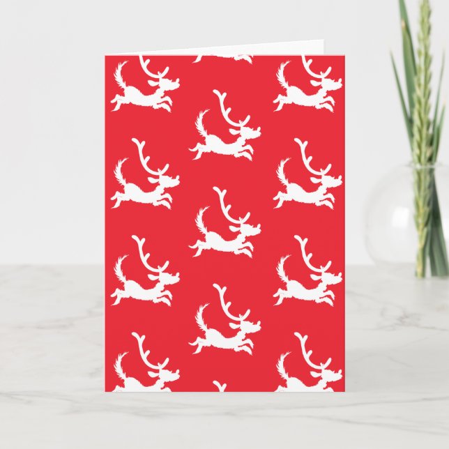 Max the Reindeer Silhouette Card (Front)