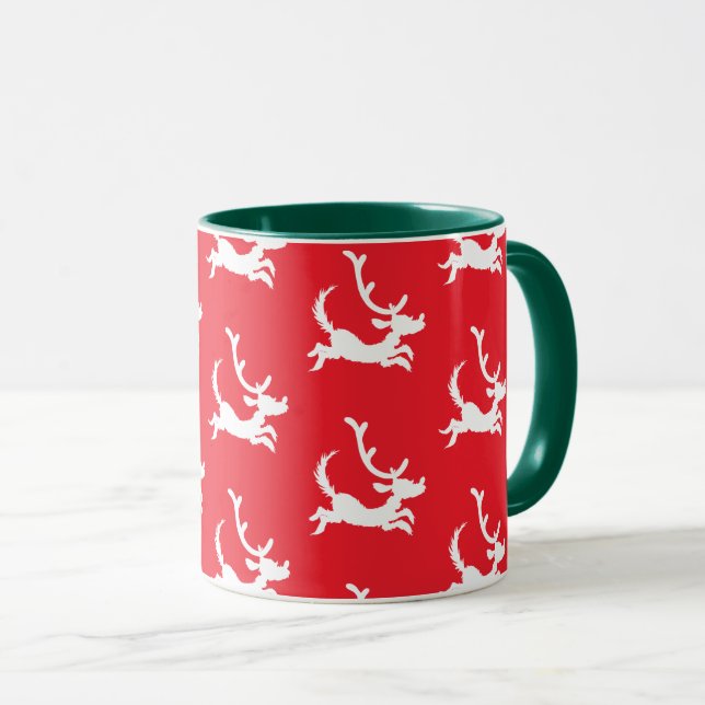 Max the Reindeer Silhouette Mug (Front Right)