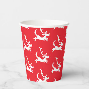 Max the Reindeer Silhouette Paper Cups