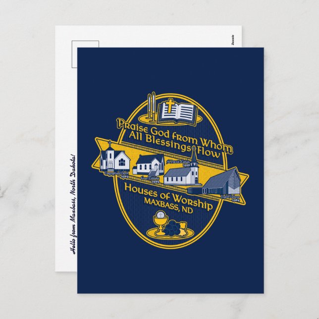 Maxbass Sunday Mornings Holiday Postcard (Front/Back)