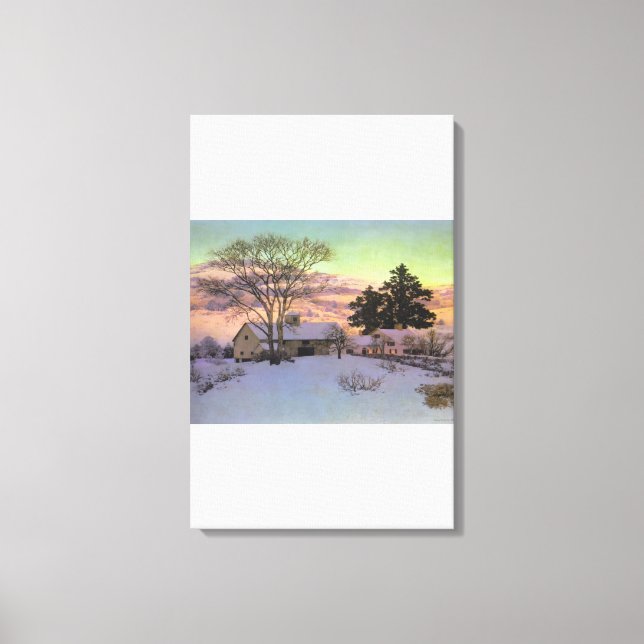Maxfield Parrish - Afterglow Canvas Print (Front)