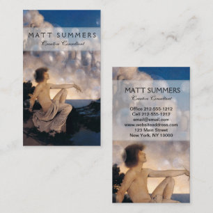 Maxfield Parrish Air Castles 1904 Vintage Fantasy  Business Card