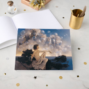 Maxfield Parrish Air Castles 1904 Vintage Fantasy  Guest Book