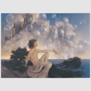 Maxfield Parrish Air Castles 1904 Vintage Fantasy  Tissue Paper