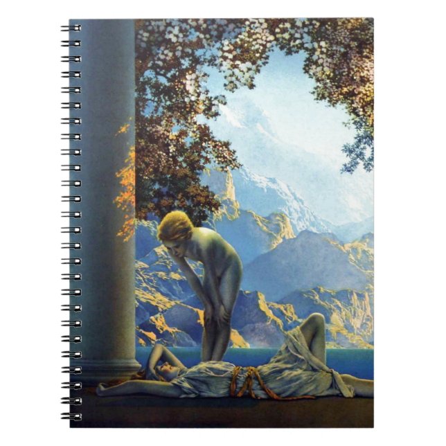 Maxfield Parrish Daybreak Spiral Notebook (Front)