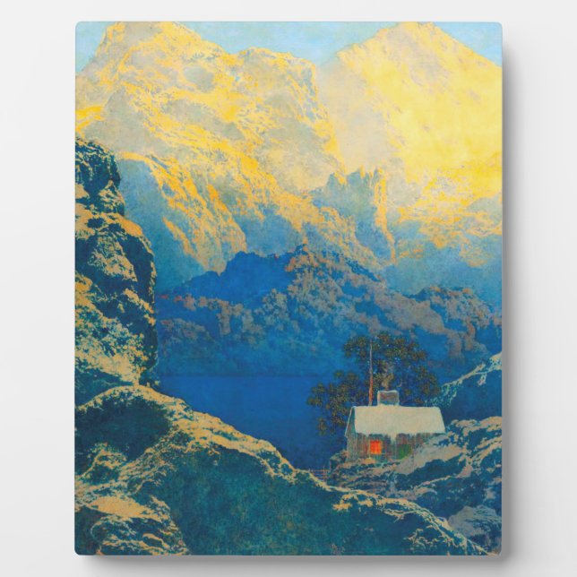 Maxfield Parrish Getting Away From it All 1941 Plaque (Front)