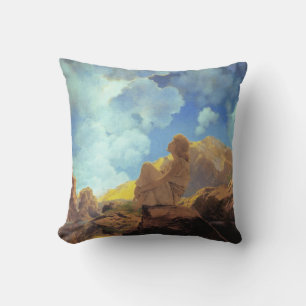 Maxfield Parrish Morning 1922 Cloud Blue Fine Art Cushion