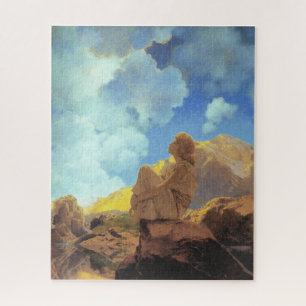 Maxfield Parrish Morning 1922 Cloud Blue Fine Art Jigsaw Puzzle
