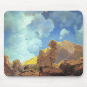 Maxfield Parrish Morning 1922 Cloud Blue Fine Art Mouse Pad