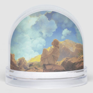 Maxfield Parrish Morning 1922 Cloud Blue Fine Art Snowglobe