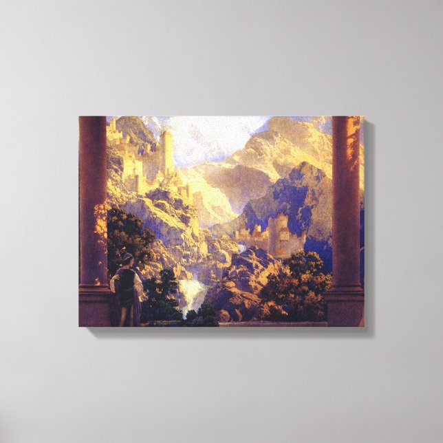 Maxfield Parrish Romance 1922 Canvas Print (Front)