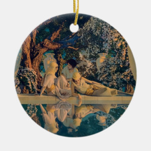 Maxfield Parrish The Garden of Allah 1918 Fine Art Ceramic Tree Decoration