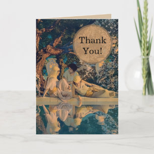 Maxfield Parrish The Garden of Allah 1918 Fine Art Thank You Card