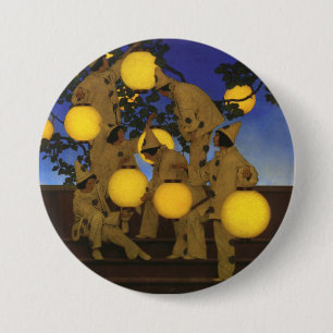 Maxfield Parrish The Lantern Bearers 1908 Vintage 7.5 Cm Round Badge