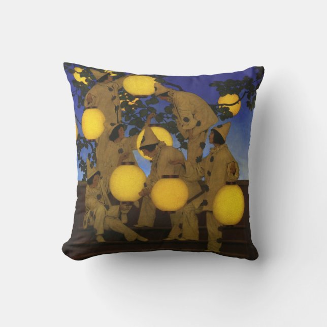 Maxfield Parrish The Lantern Bearers 1908 Vintage Cushion (Front)