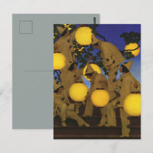 Maxfield Parrish The Lantern Bearers 1908 Vintage Postcard