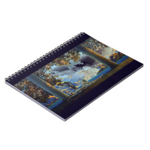 Maxfield Parrish ver 2 Daybreak Spiral Notebook