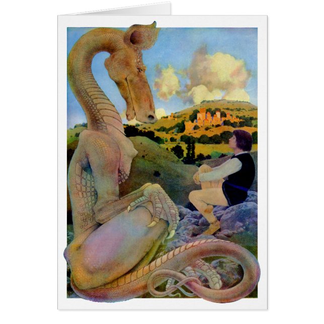 Maxfield Parrish's Conversation with a Dragon (Front)