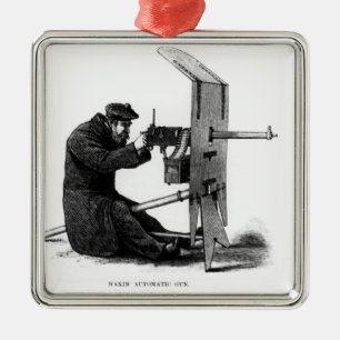 Maxim Automatic Gun Metal Tree Decoration