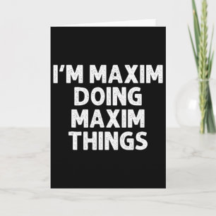 Maxim Gift Doing Name Things Funny Personalized Jo Card