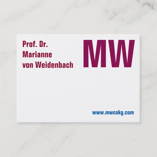 Maximal Elegant Business Card (Front)