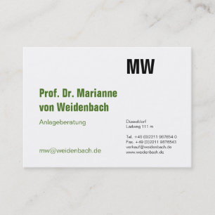 Maximal Elegant grün Business Card