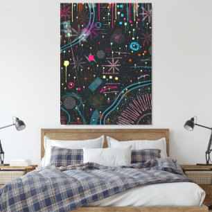 Maximalist Abstract Expression Canvas Print