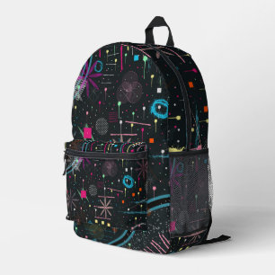 Maximalist Abstract Expression Printed Backpack