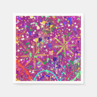 Maximalist Abstract in Bold Color Napkin