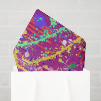 Maximalist Abstract in Bold Color Tissue Paper