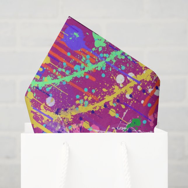 Maximalist Abstract in Bold Colour Tissue Paper (Gift Bag)