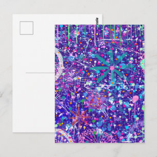 Maximalist Art: Too Much on My Mind Postcard