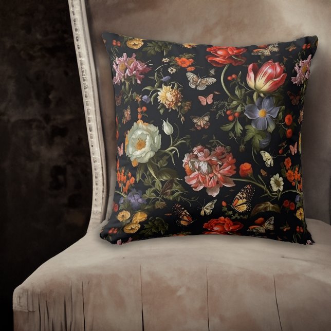 Maximalist Baroque Floral Cushion (Creator Uploaded)