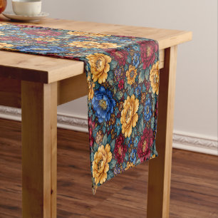 Maximalist Floral Short Table Runner