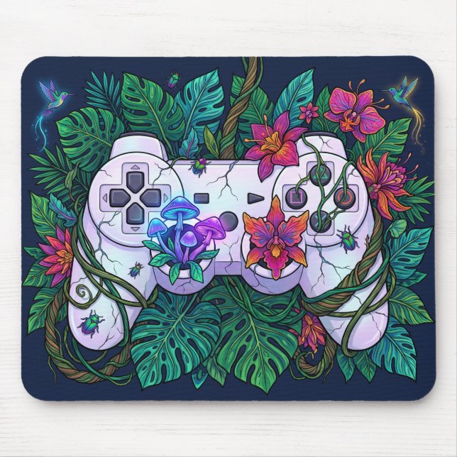 Maximalist Nature Controller Mouse Pad (Front)