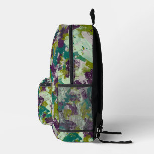 Maximalist Paint Splatters Printed Backpack