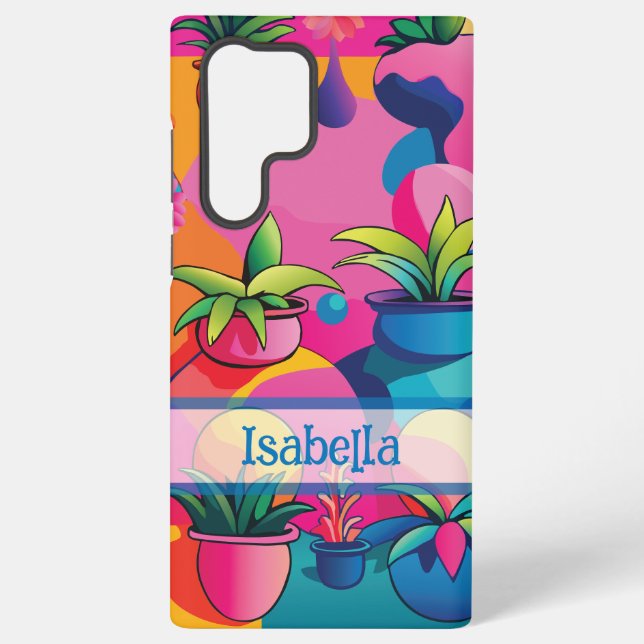 Maximalist Potted Plants Samsung Galaxy S22 Ultra Case (Back)