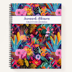 Maximalist Tropical Floral Notebook