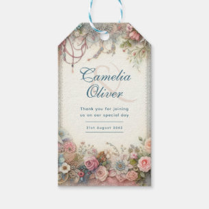 Maximalist Wedding Vintage Floral Favour Gifts Gift Tags