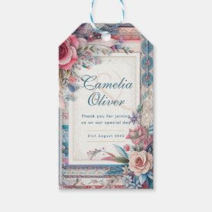 Maximalist Wedding Vintage Floral Favour Gifts Gift Tags