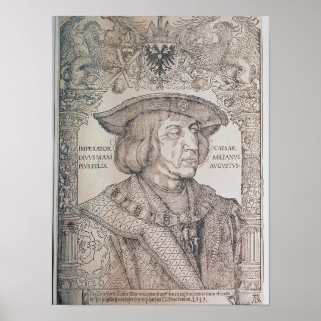 Maximilian I, Emperor of Germany , 1518 Poster (Front)