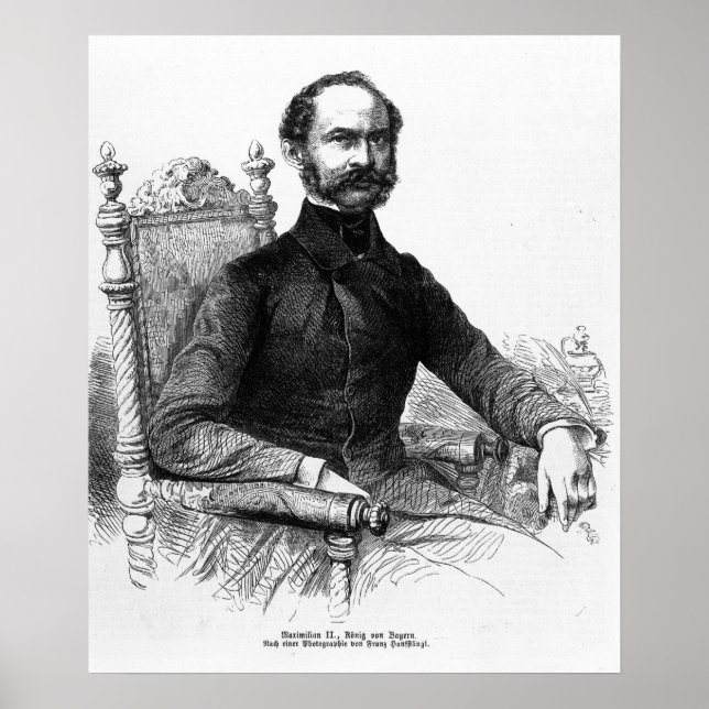 Maximilian II , King of Bavaria Poster (Front)