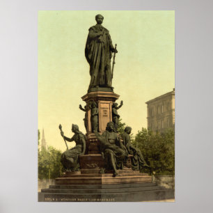 Maximilian II Monument in Munich Poster