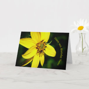 Maximilian Sunflower Floral Personalised Birthday Card