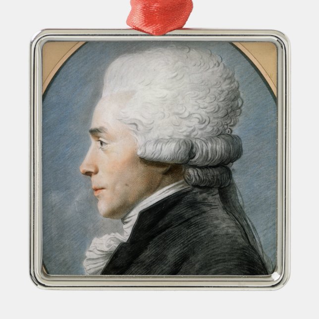 Maximilien de Robespierre Metal Tree Decoration (Front)