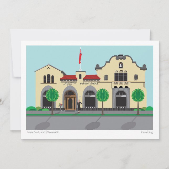 Maxine Beauty School - Vancouver BC Holiday Card (Front)