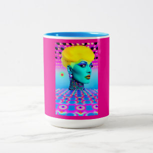Maxine Headroom Two-Tone Coffee Mug