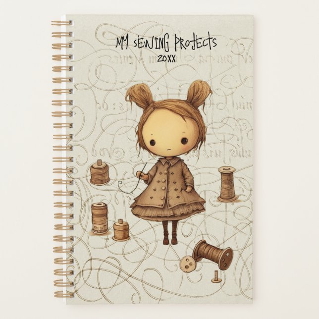 Maxine le Modiste Yearly Calendar Planner (Front)