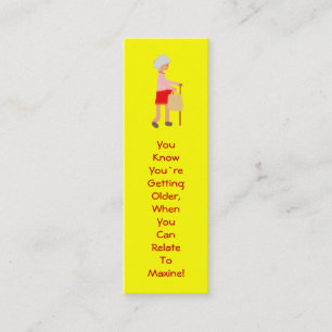 Maxine Like Bookmark Mini Business Card